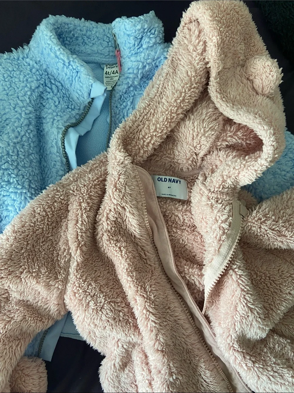 Carter's Plush Hooded Puffers set of 2